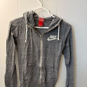 Nike Women's Heather Gray Zip-Up Jacket